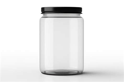Premium Photo Versatile Container Empty Jar Isolated On White Background