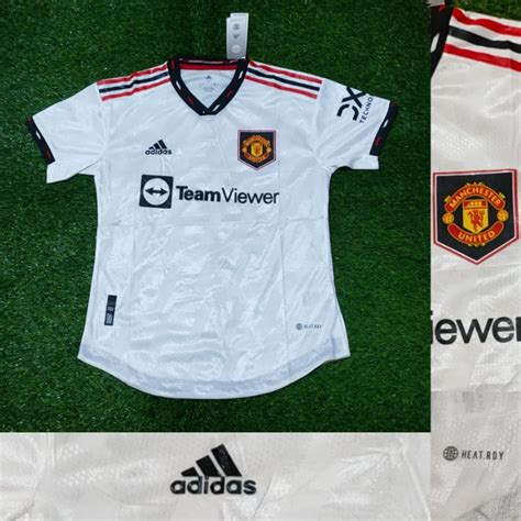 Jual MU AWAY PLAYER ISSUE JERSEY BAJU BOLA PUTIH 2022 2023 IMPORT JUMBO