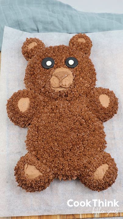 Adorable Teddy Bear Cake Cookthink