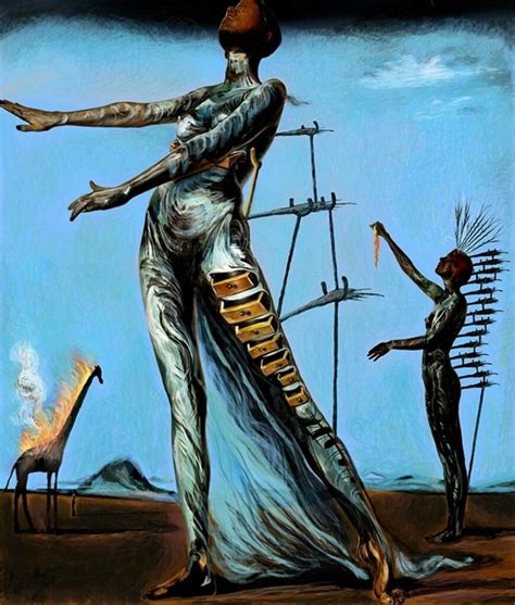 La jirafa ardiente 1937 Salvador Dali Salvador Dali Gemälde Salvador