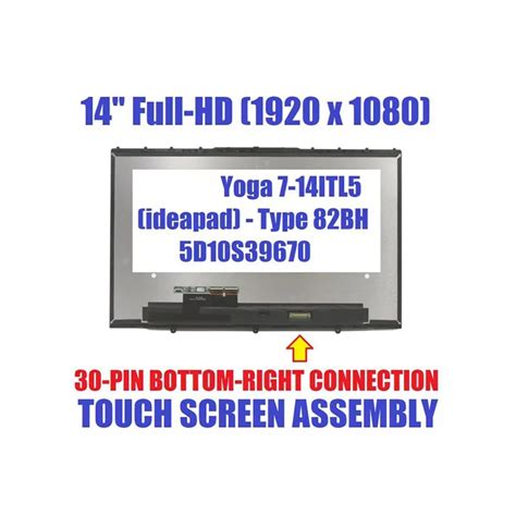 5D10S39670 14 0 FHD Touch Screen Assembly For Lenovo Yoga 7 14ITL5