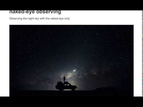 Naked Eye Observing YouTube