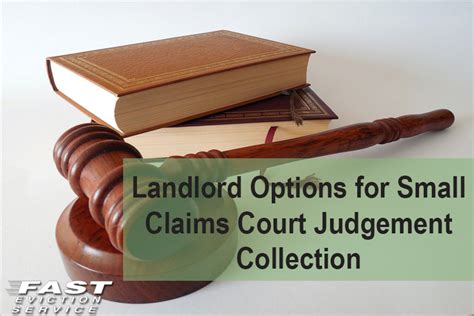 Options For Small Claims Court Judgment Collection Fast Evict