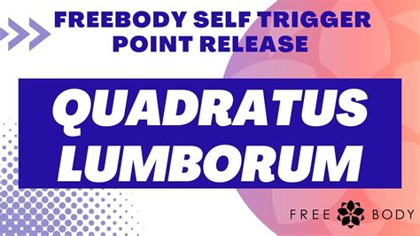 Quadratus Lumborum Ql Self Trigger Point Release Youtube