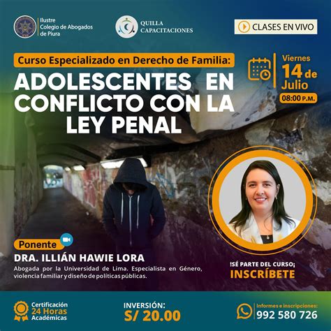 Quilla Curso Especializado En Derecho De Familia ADOLESCENTES EN