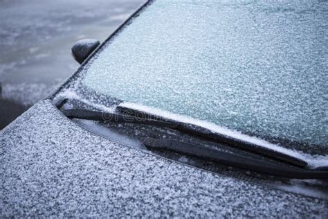 Frost on a Car on a Winter Morning Stock Image - Image of defrost, morning: 106883133