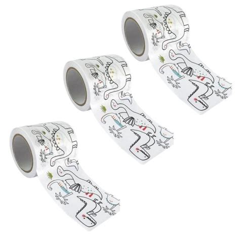 Masking Tapes Larges Colorier Dinosaures Cm X M Cdiscount