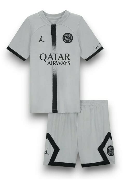 Kit Infantil Paris Saint Germain Psg Cinza