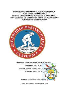 Calam O Informe Final Practica Docente