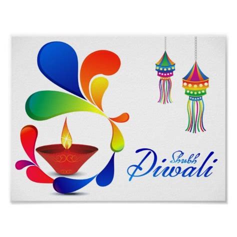 Diwali Posters & Prints | Zazzle | Diwali wishes, Happy diwali photos ...