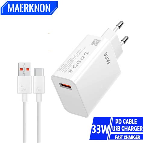 33W USB Fast Charging Charger Mobile Phone Adapter For IPhone 15 14