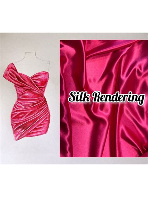 Silk Fabric Rendering Fashion Illustration Textures Fashion Fashion