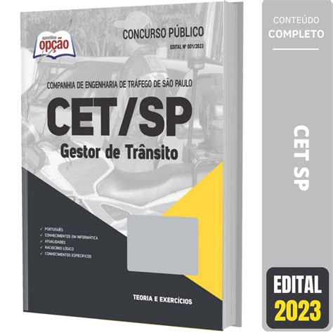 Apostila cet sp 2023 Gestor de Trânsito em Promoção na Americanas