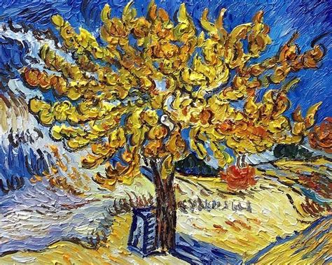 Vincent Van Gogh The Mulberry Tree Hand Painted Oil Painting On