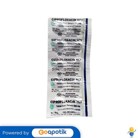 Jual Ciprofloxacin Novapharin Mg Strip Tablet Shopee Indonesia