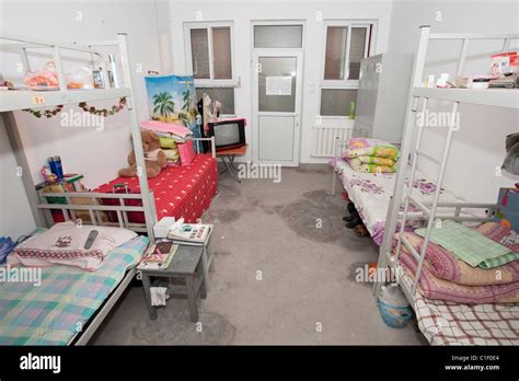 Chinese Factory Dormitory Stock Photo Alamy