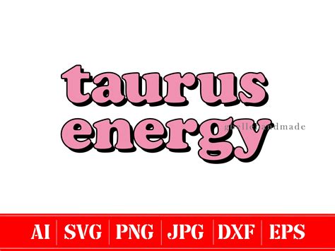 Taurus Energy Horoscope Baddie Font Svg Taurus Retro Y2k Svg Etsy Israel