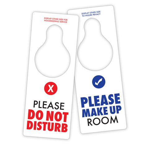 Do Not Disturb Housekeeping Signs Hotel Room Door Hangers Lodgmate