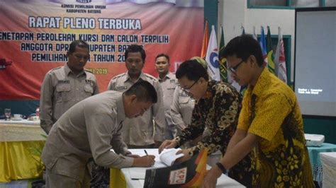 KPU Batang Tetapkan Caleg Terpilih Inilah 45 Nama Anggota DPRD