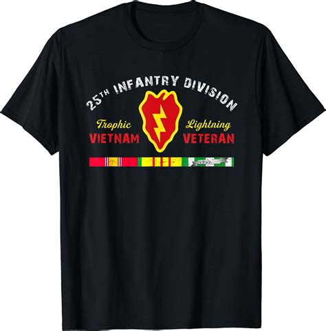 Th Infantry Division Vietnam Veteran Tropic Lightning T Shirt