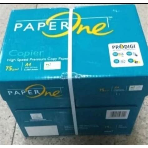 Jual Kertas Hvs A4 75 Gr Paper One 1 Dus Shopee Indonesia