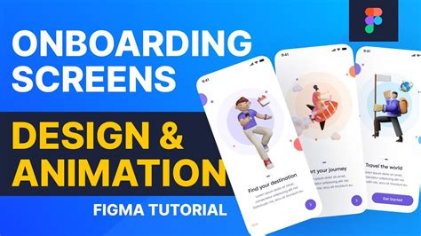 App Onboarding Screens Design Animation Using Figma Figma Animation