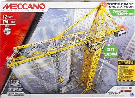 Meccano Tower Crane Model Set Toys And Games