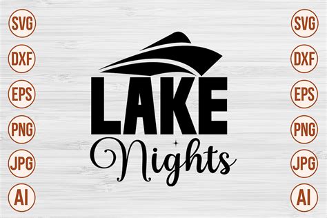 Lake Nights SVG Graphic By Trendy SVG Gallery Creative Fabrica