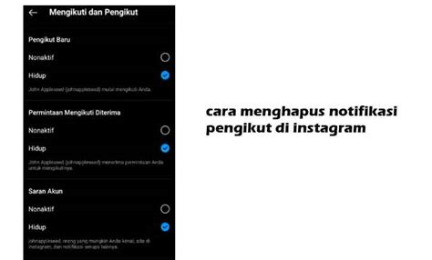 Cara Menghapus Notifikasi Pengikut Di Instagram Pakai Metode Mudah