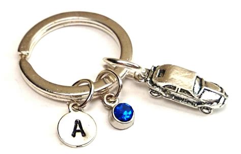 Classic Car Keychain Custom Keychain by GustavsDachshundShop