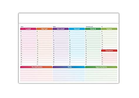 Migliori Planning Settimanale Da Tavolo Nel Secondo Esperti