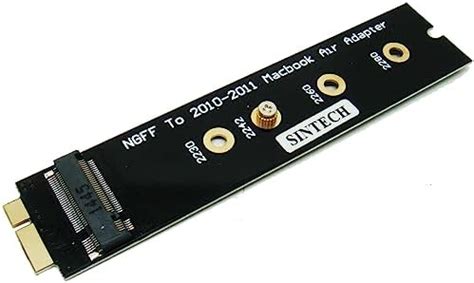 Sintech Ngff M Nvme Ssd Adapter Card For Upgrade Macbook Air