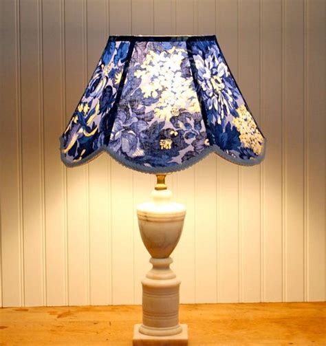 French Scallop Lamp Shade Lampshade Antique Blue By Sassyshades Blue