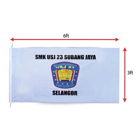 A Bendera Sekolah Khas 3 X 6ft 4s Shopee Malaysia