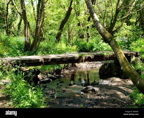 Rustic Wooden Bridge Over Hi Res Stock Photography And Images Alamy