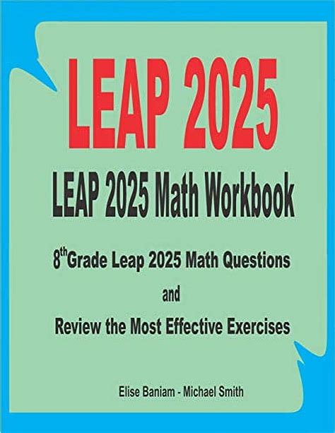 Pre Owned Leap 2025 Math Workbook 8th Grade Leap 2025 Math Questions And Review The Most