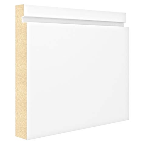 Metrie Primed Mdf Baseboard 9 16 In X 5 1 2 In X 12 Ft Baseboards