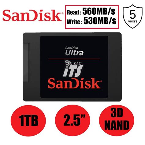 Sandisk Ultra 3d Nand Ssd 25 250gb500gb1tb Shopee Malaysia