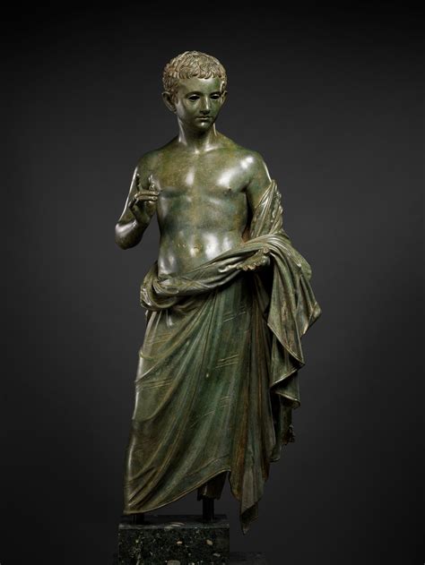 Bronze Statue Of An Aristocratic Boy Roman Augustan The