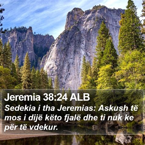 Jeremia Alb Sedekia I Tha Jeremias Askush T Mos I Dij