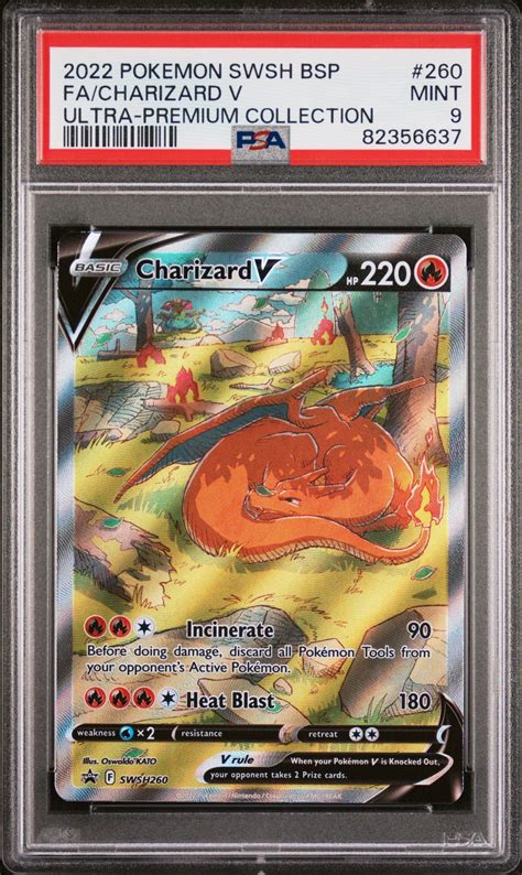 Pokemon Swsh Black Star Promo Full Art Charizard V Sword