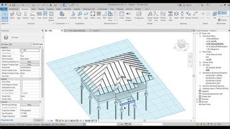 สร้างโครงหลังคา Part 1 Revit 2021 Ep 7 Youtube