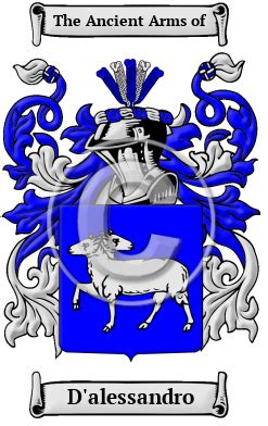 D'alessandro Name Meaning, Family History, Family Crest & Coats of Arms