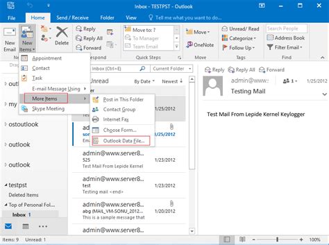 Outlook Pst File Intro Create Export And Import Pst File Data