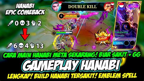 CARA MAIN HANABI PATCH TERBARU BUILD HANABI TERSAKIT 2023 TUTORIAL