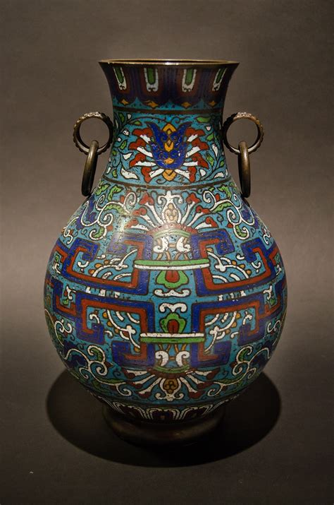 Qing Cloisonn Vase Th Century Ce Th Century Ce Barakat Gallery