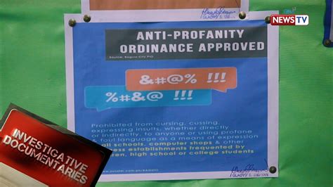 Investigative Documentaries Anti Profanity Ordinance Sa Baguio Mabisa