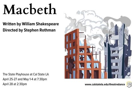 Macbeth presented by The Department of Theatre and Dance | Cal State LA