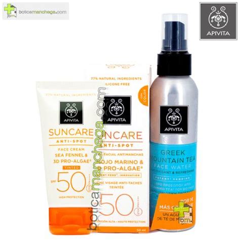 Comprar Crema Facial Antimanchas Con Color Spf Apivita Suncare Con