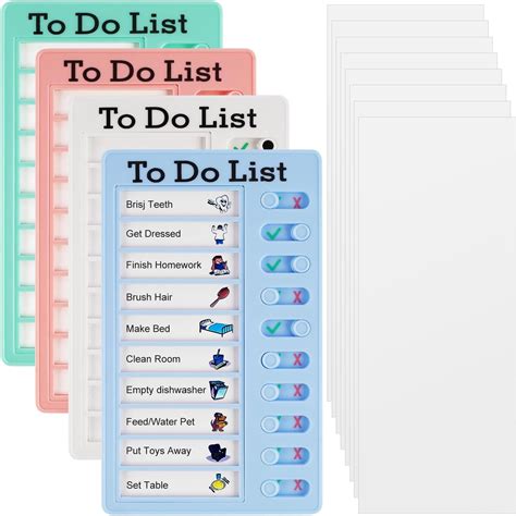 Litimkat 4 Stück Memo Checklist Boards To Do List Checklist Board